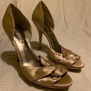 Satin high heels